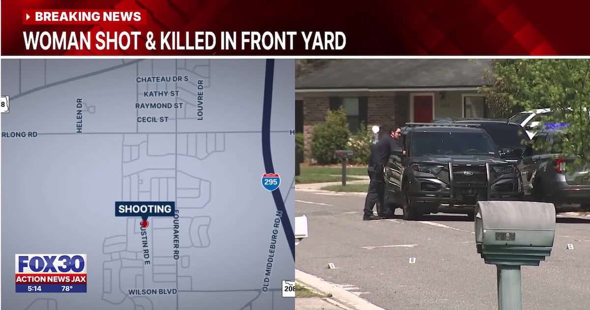 Woman found shot to death in front yard of Westside home, child found – Action News Jax
