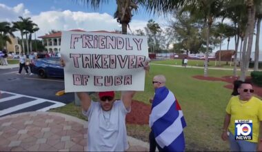 South Florida Cuban Americans rally, hope for change in Cuba