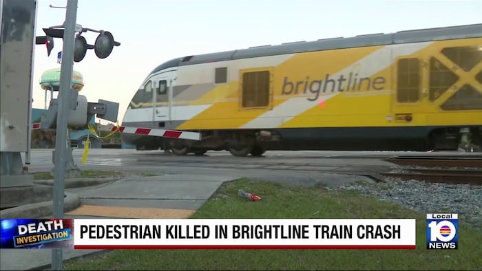 Pedestrian fatally struck by Brightline train in Fort Lauderdale