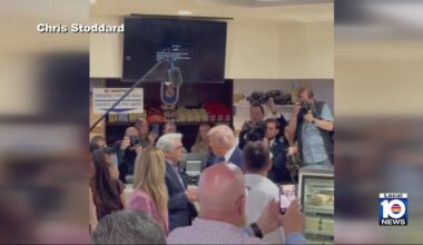 Trump visits El Arepazo in Doral during South Florida stop for GOP retreat