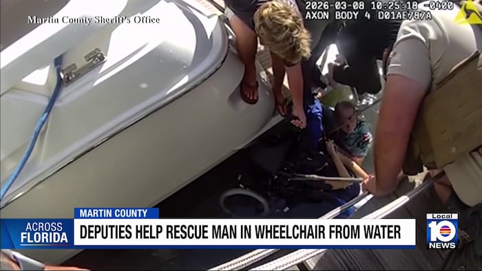 Florida deputies help rescue wheelchair-bound man from water after ramp collapse