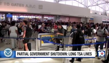 Long TSA lines remain at Fort Lauderdale airport due to government shutdown, spring break