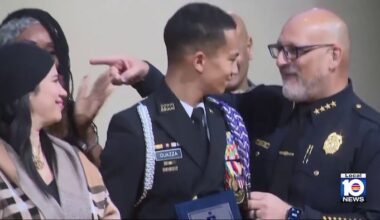 Teen honored for saving retired deputy from northeast Miami-Dade apartment fire