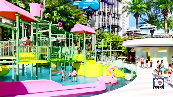 Miami Beach commissioners debate taking legal action against state over Fontainebleau waterpark proposal