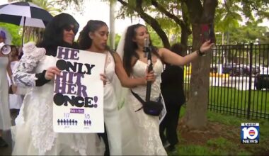 Brides March in Miami Shores raises awareness about domestic and dating violence