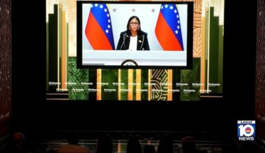 Venezuela’s interim president makes pitch for foreign investment at Saudi summit in Miami Beach