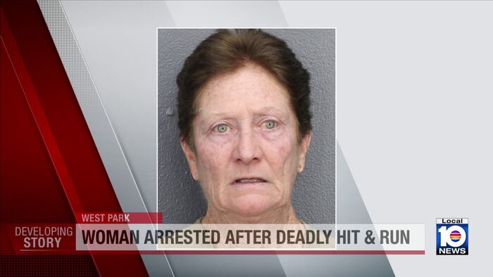 Broward deputies arrest 66-year-old woman for fatal hit-and-run crash
