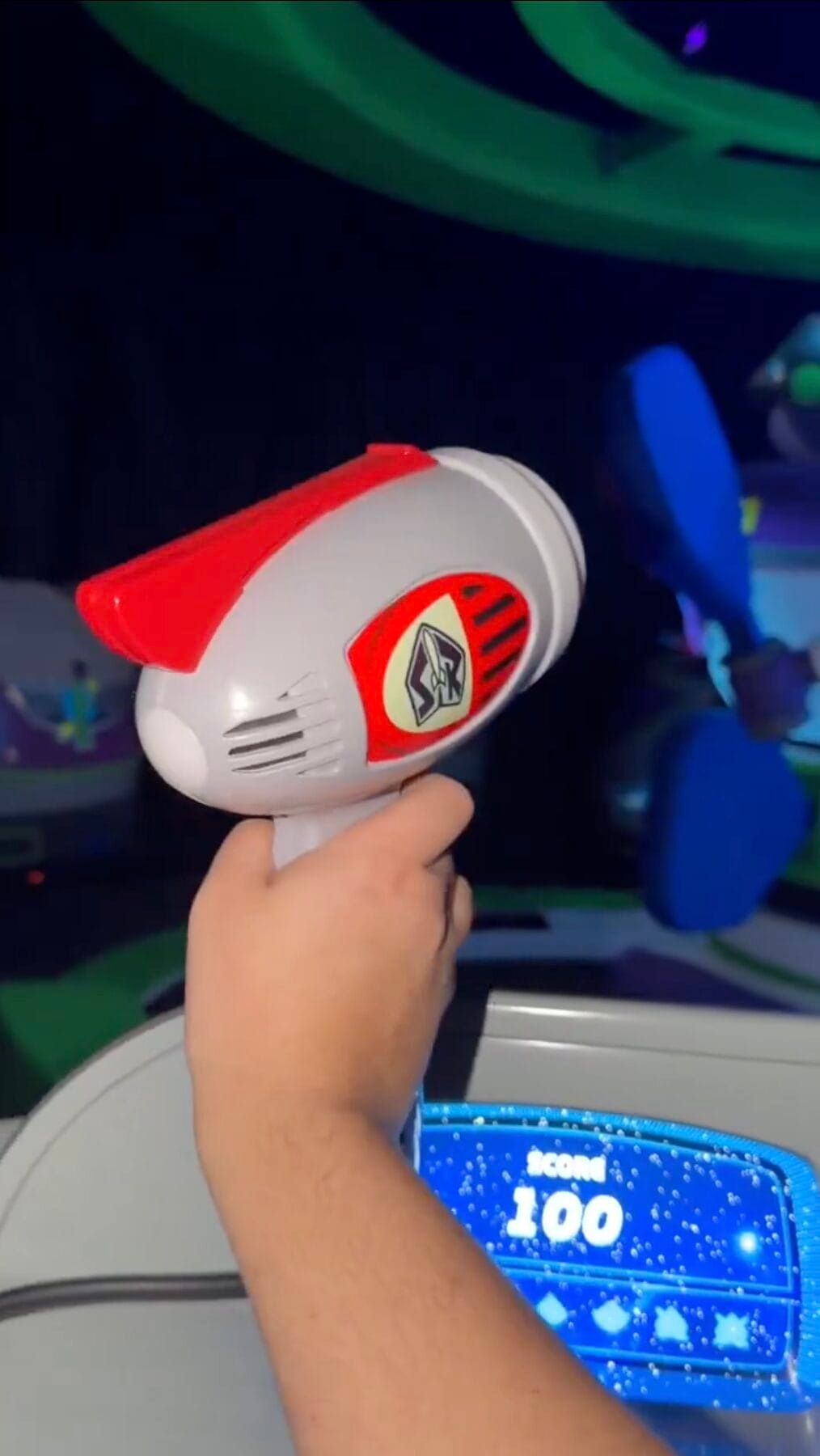 Screenshots from first look video at the refurbished Buzz Lightyear's Space Ranger Spin in Magic Kingdom at Walt Disney World
