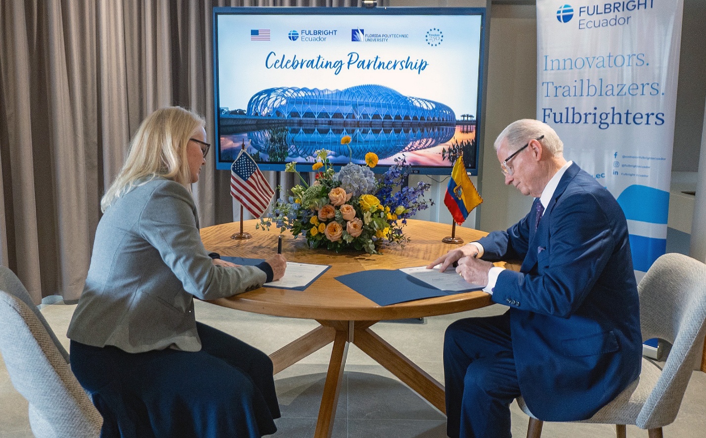 Florida Poly enters into Fulbright agreement with Ecuador