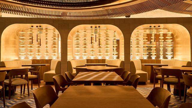 The interior of The Mexican, a new restaurant opening on Brickell Key.