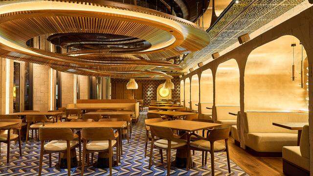 The dining room at The Mexican, which is opening on Brickell Key.