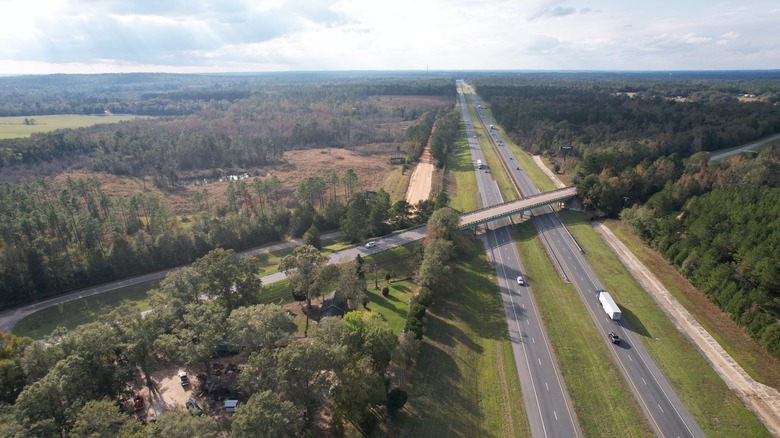 Roads near Blountstown, Florida