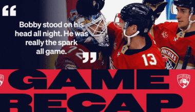 RECAP: Panthers 2, Blue Jackets 1 (OT)