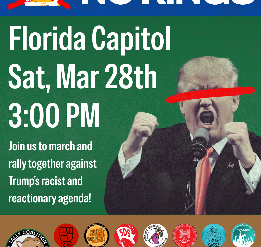 Tallahassee Coalition Against Trump to hold No Kings rally March 28 — Fight Back! News