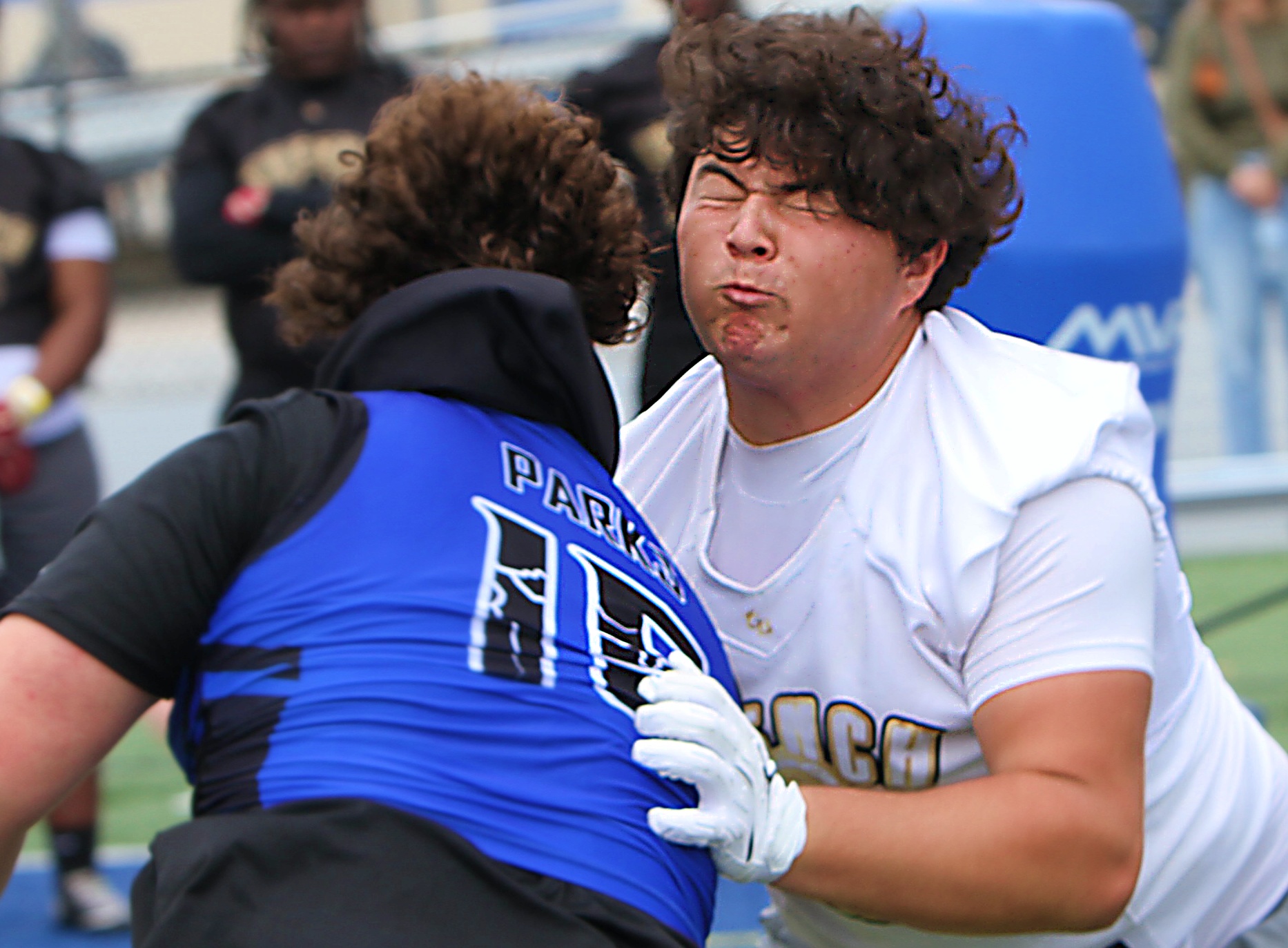 Lake Nona 2027 offensive lineman Jack Mazurek at the 2026...