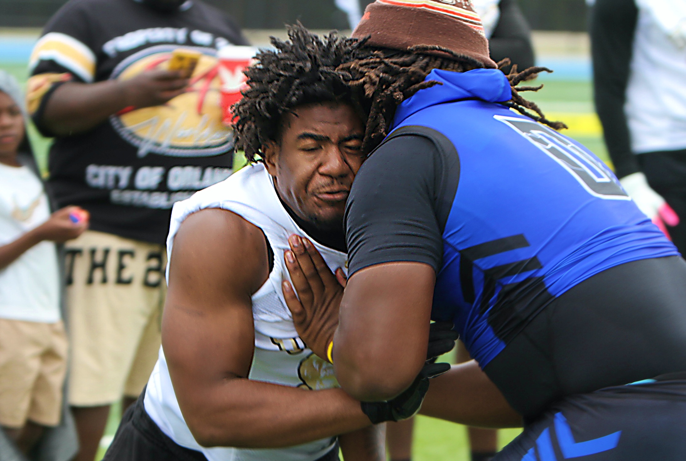 Edgewater 2027 linebacker Jamarcus Tanner at the 2026 Orlando 24K...