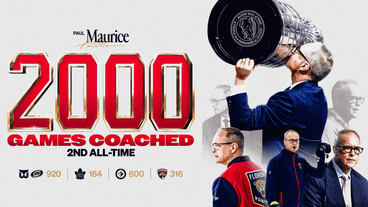 Florida Panthers Head Coach Paul Maurice Coaches 2,000th NHL Game