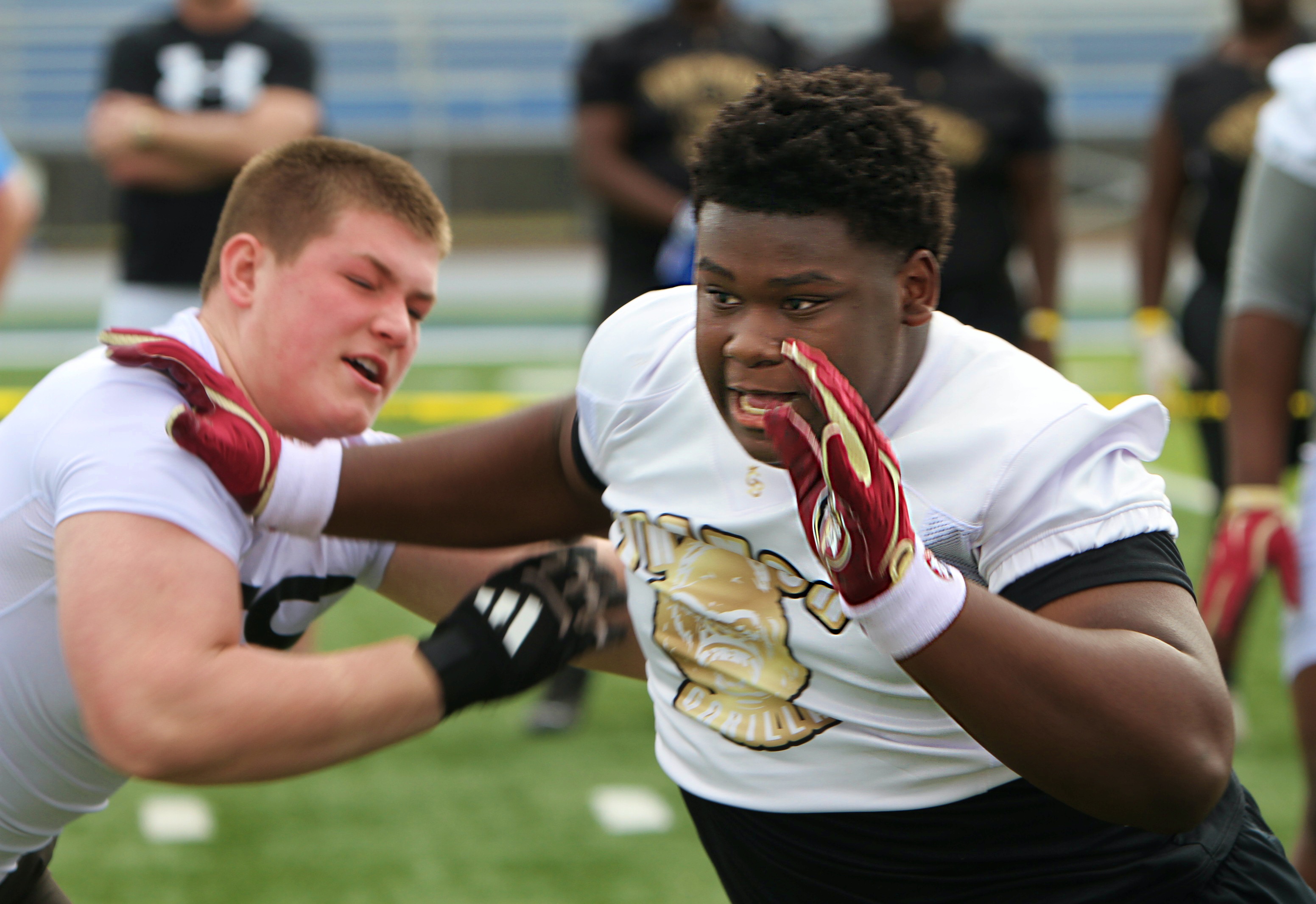 TFA 2029 defensive lineman J'Deion Jackson at the 2026 Orlando...