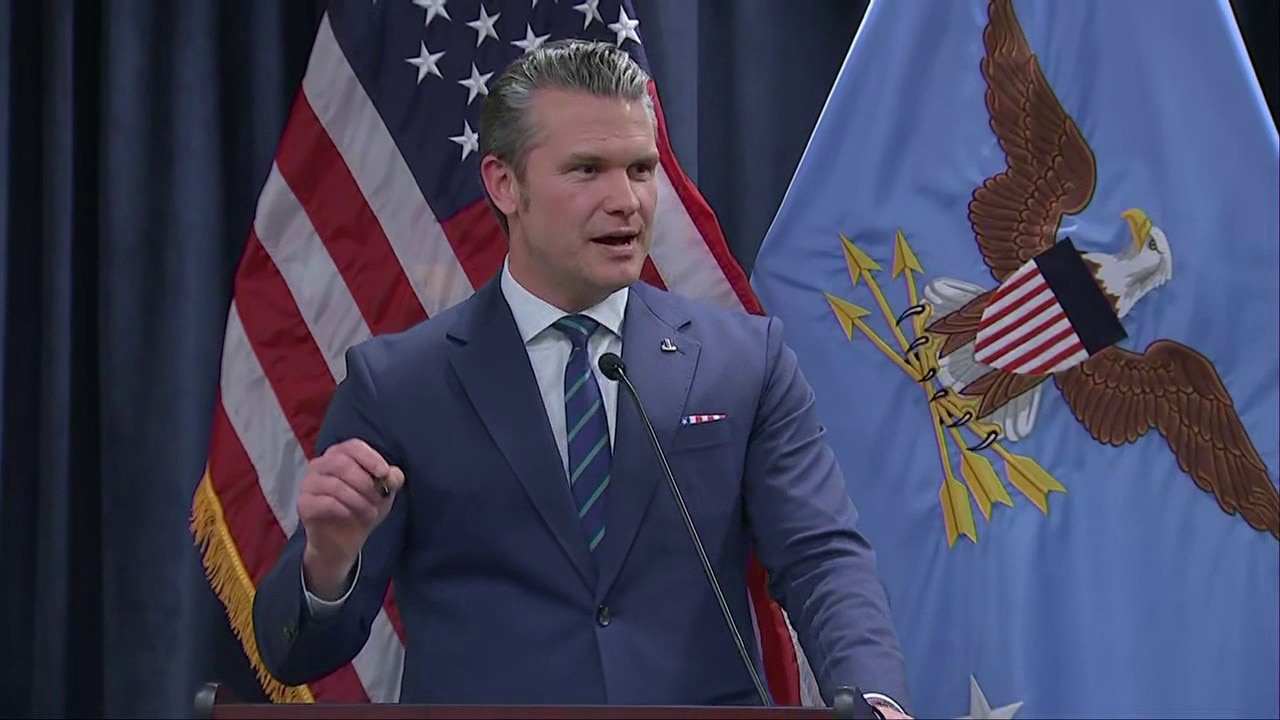 Full news conference: Defense Secretary Pete Hegseth joins CENTCOM for update on Iran war