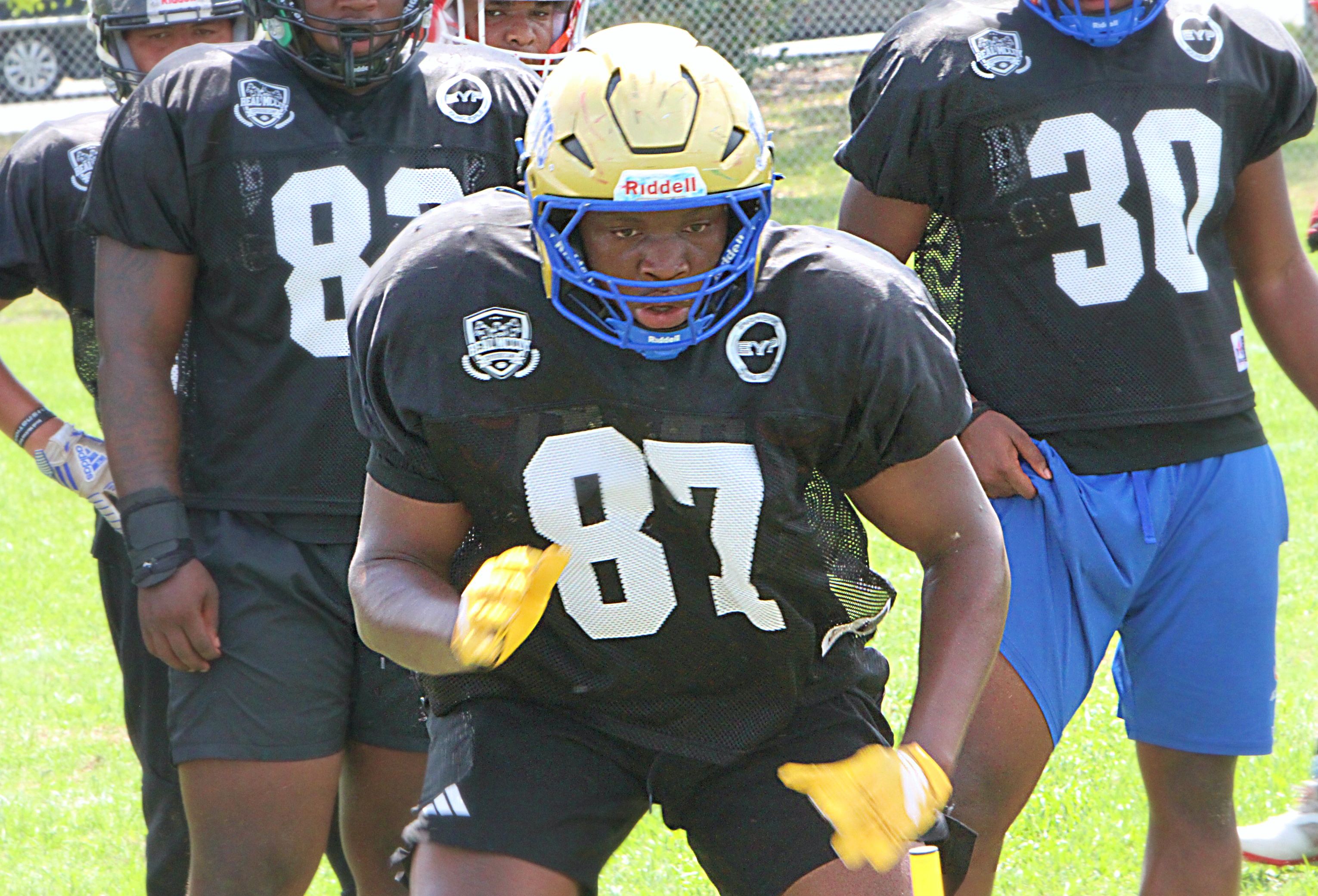 Osceola 2028 defensive lineman Jordan McCrimon at the Real McCoy...