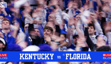 Mar 16, 2025; Nashville, TN, USA; Florida Gators head coach Todd Golden celebrates the win with cutting down the net against the Tennessee Volunteers at the 2025 SEC Championship Game at Bridgestone Arena. Mandatory Credit: Steve Roberts-Imagn Images