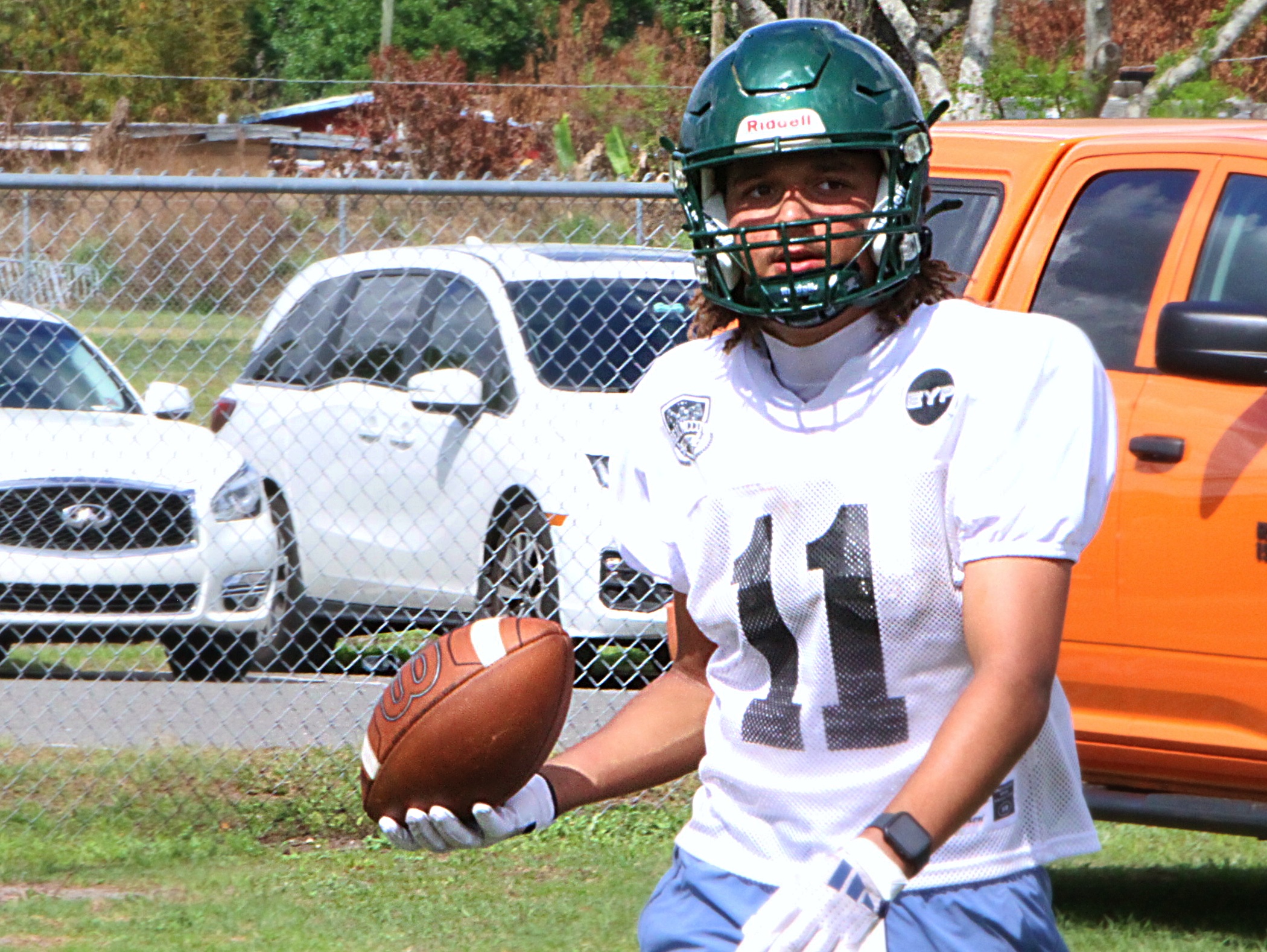 Boone 2027 wide receiver Kyson Cleveland at the Real McCoy...