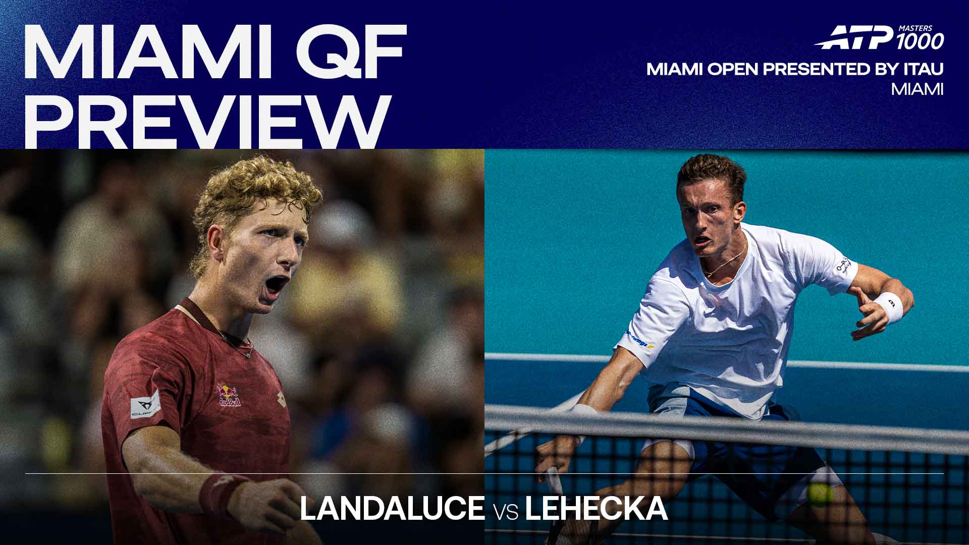 Martin Landaluce and Jiri Lehecka will meet for the first time on Wednesday in Miami.