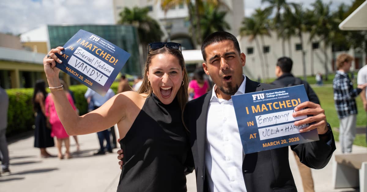 Another perfect Match Day: FIU Medicine class of 2026 achieves 100% residency placement, sets Florida retention record | FIU News