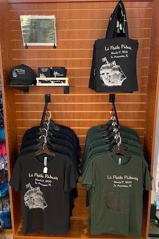 Merchandise for exhibition.