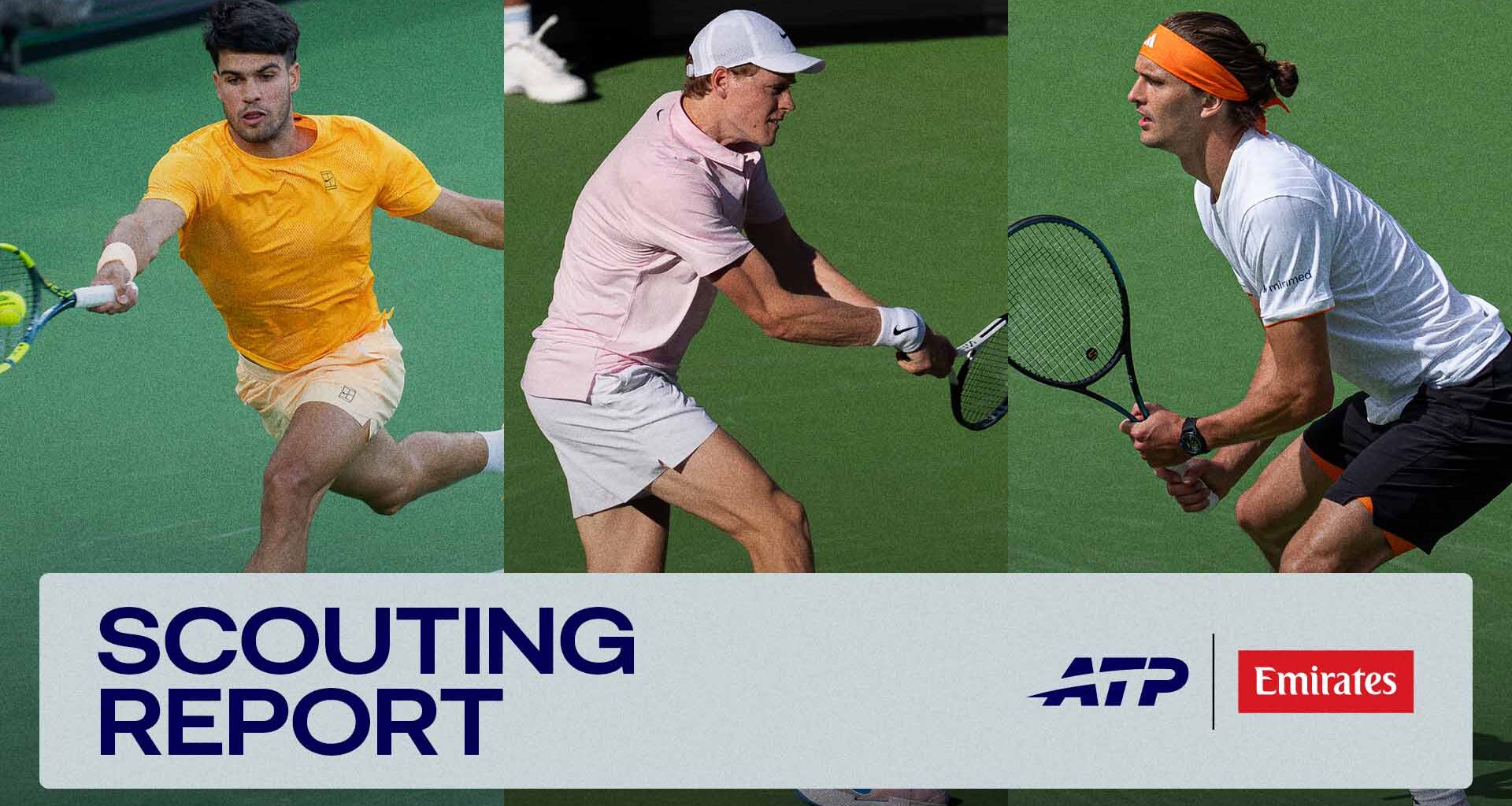 Carlos Alcaraz, Jannik Sinner and Alexander Zverev will lead the field in Miami.