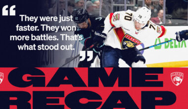 RECAP: Kraken 6, Panthers 2