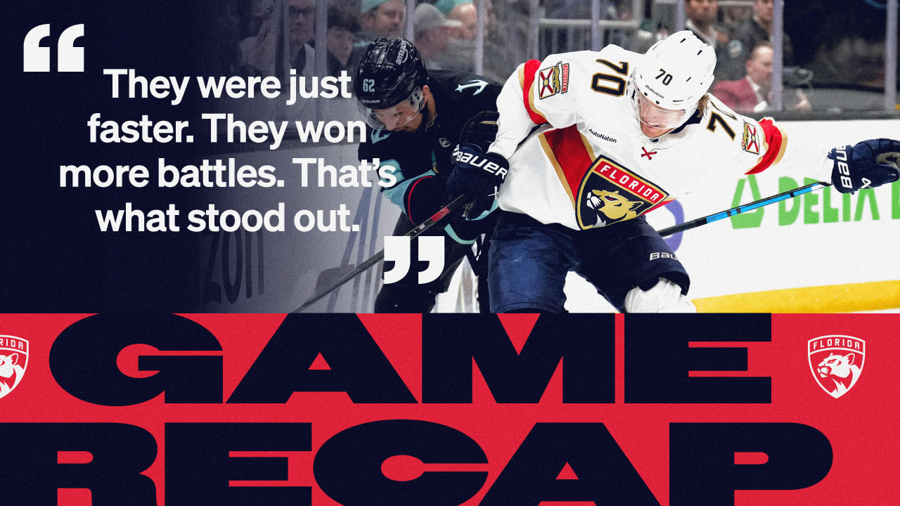 RECAP: Kraken 6, Panthers 2