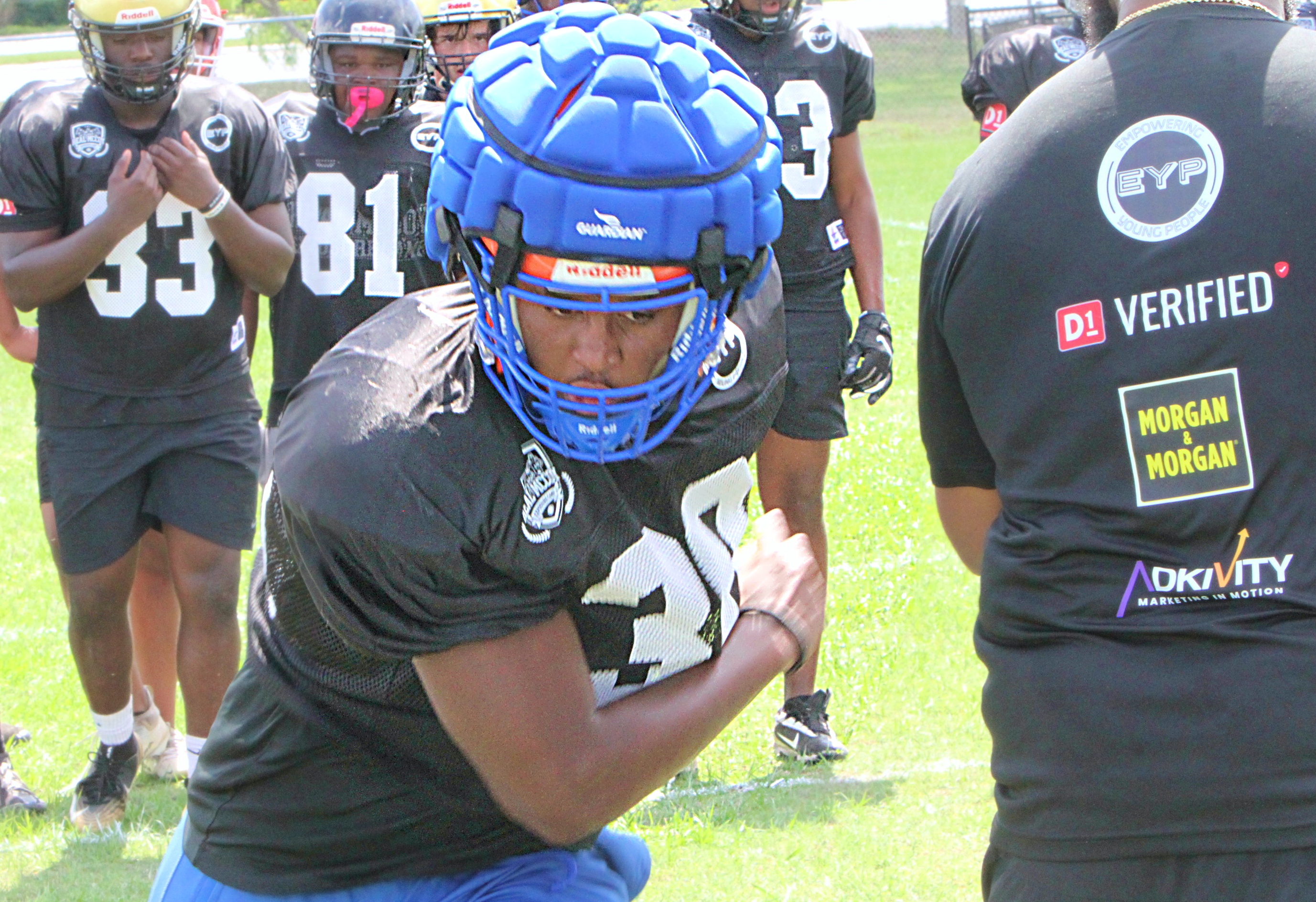 West Orange 2027 defensive end Namir Coleman at the Real...