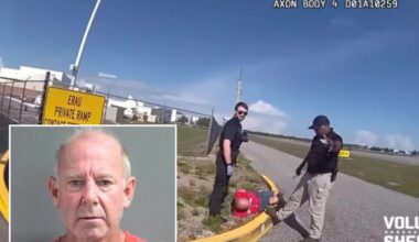 Florida man confesses to getting high and drunk after crashing Mustang through airport gate, trying to board planes: wild video