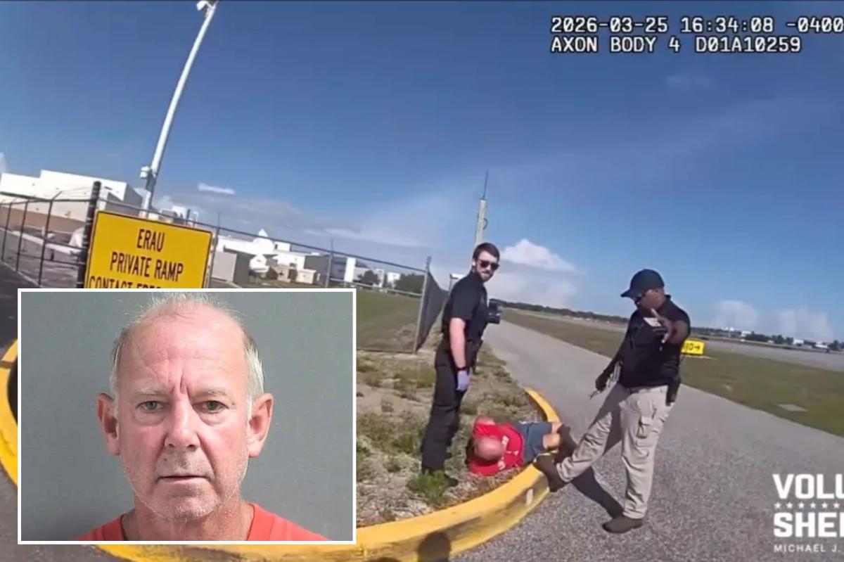 Florida man confesses to getting high and drunk after crashing Mustang through airport gate, trying to board planes: wild video