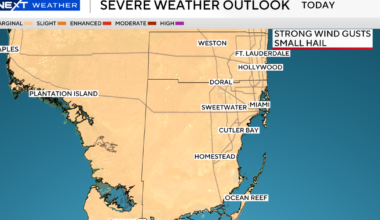 Localized flooding possible in South Florida Monday as region braces for more downpours, thunderstorms