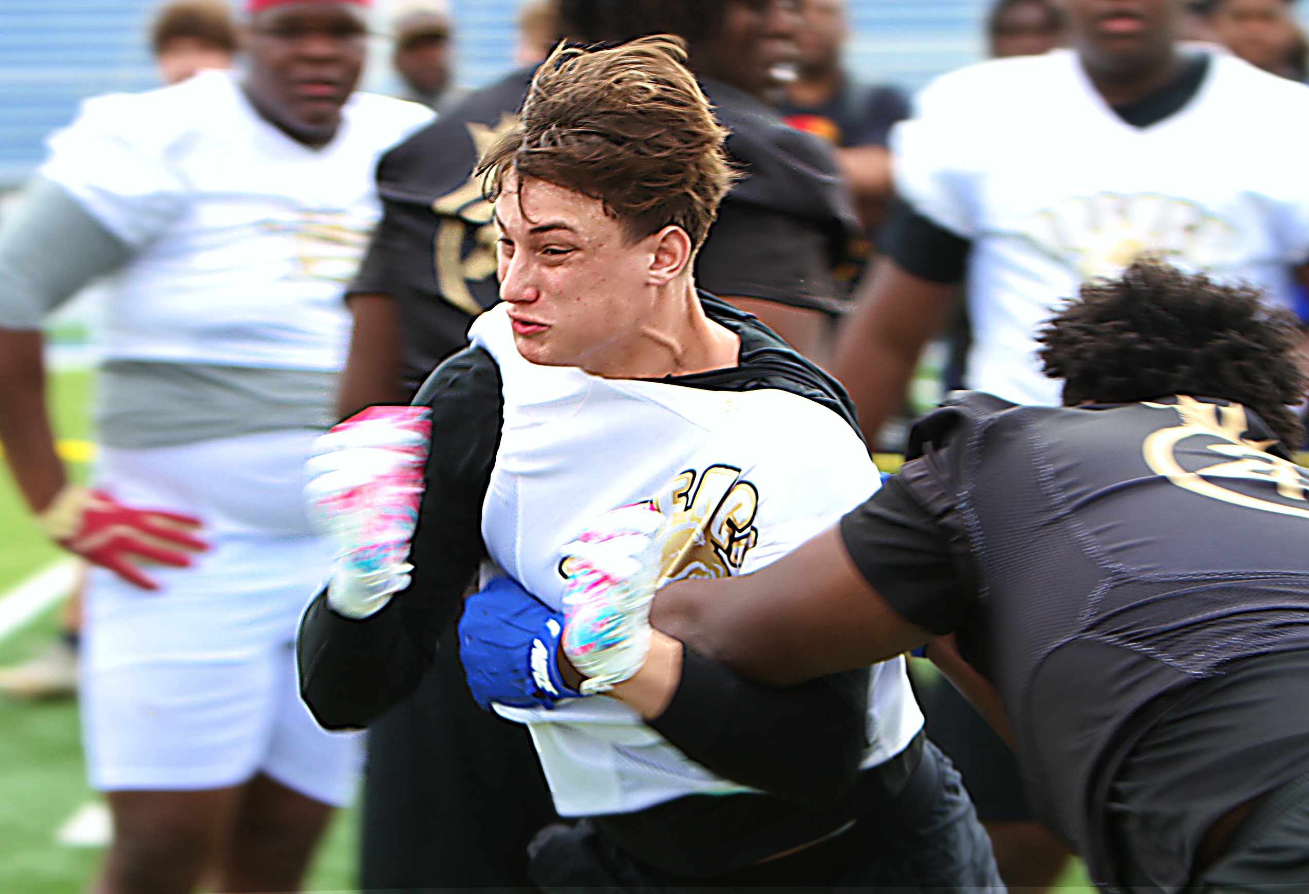 Bishop Moore 2027 defensive end Noah Prince at the 2026...