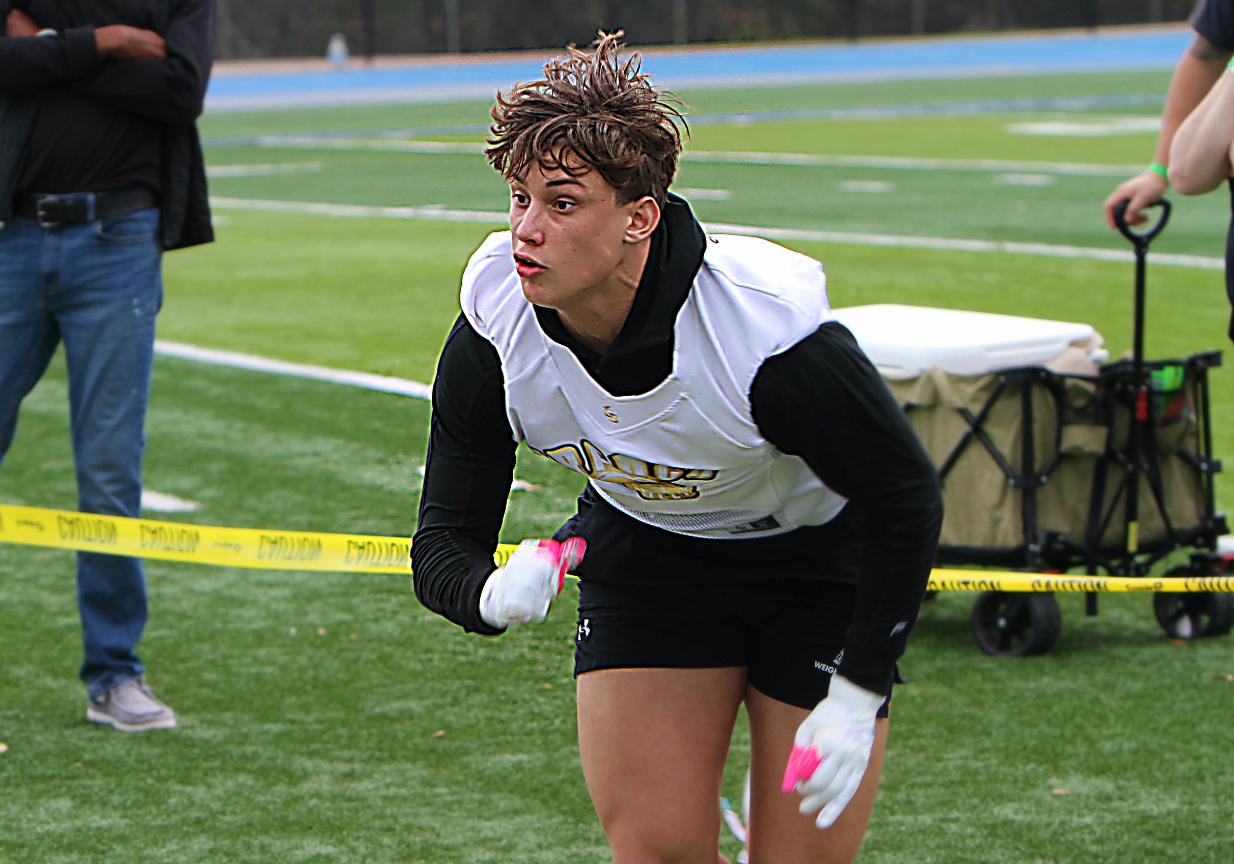 Bishop Moore 2027 defensive end Noah Prince at the 2026...