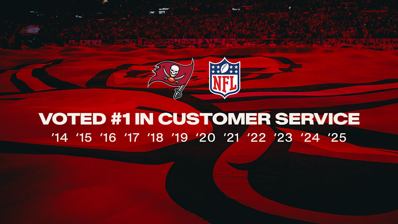 Tampa Bay Buccaneers Rank No. 1 in Customer Service for 12th Consecutive Year