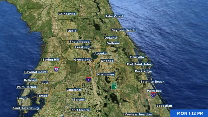 Severe storms moving through Central Florida