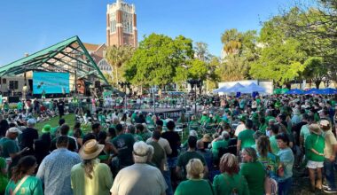 People at a festival