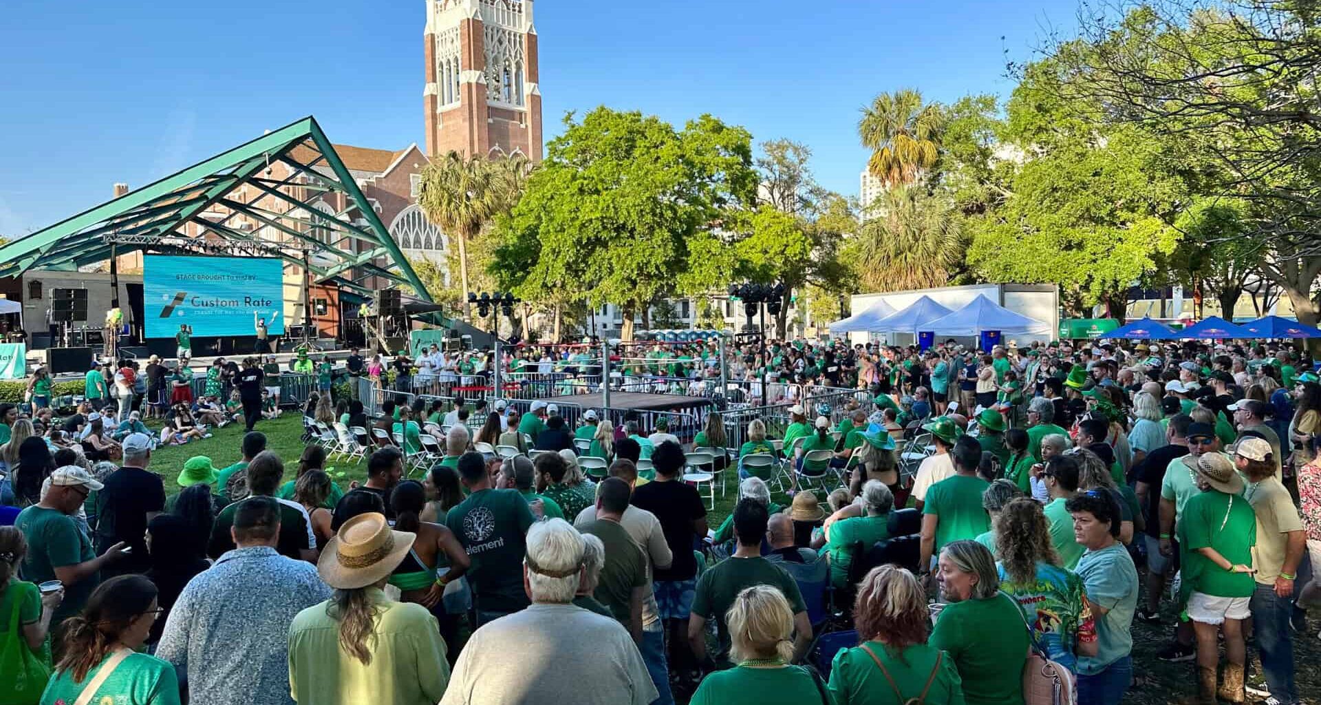 People at an outdoor festival