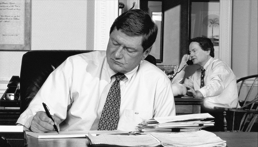 Gary Pajcic, left, and Steve Pajcic in their first office. Gary Pajcic died in 2006 after a brief illness.