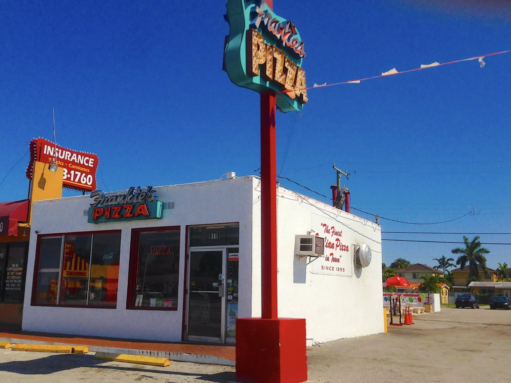a building with a sign
