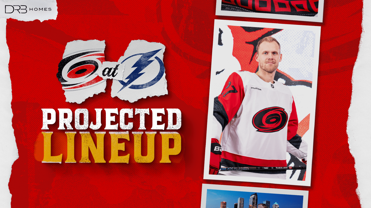 Projected Lineup: March 14 at Tampa Bay