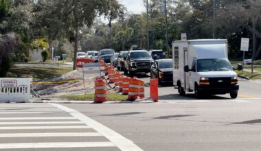 Construction project causing delays on 54th Ave in Pinellas