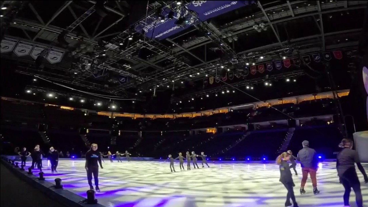 Disney on ice hosts practice for Bay Area skate club