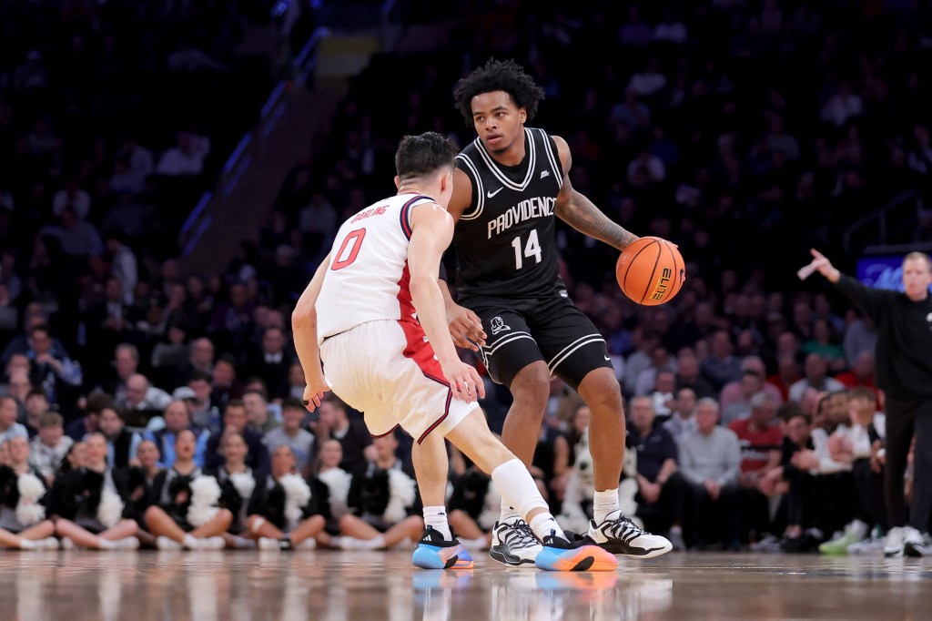 Providence guard against St. John's Madison Square Garden