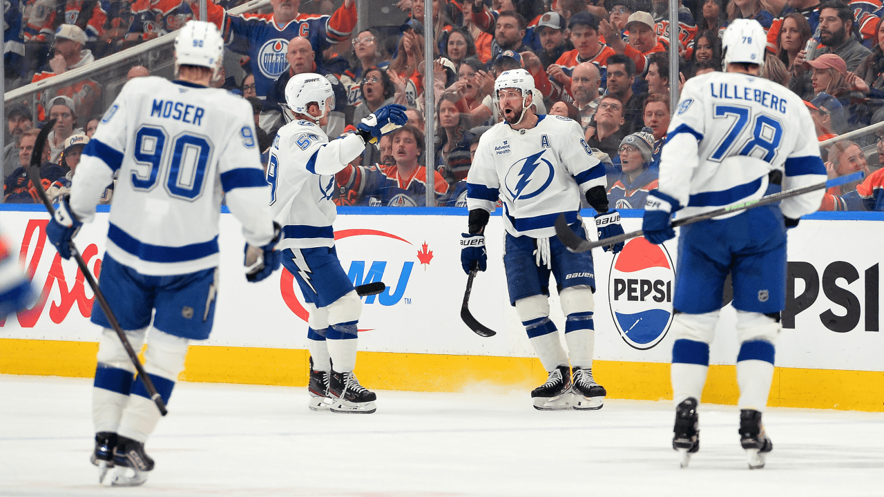 Kucherov gets 4 points to take NHL scoring lead, helps Lightning top Oilers