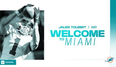 Dolphins sign Tolbert